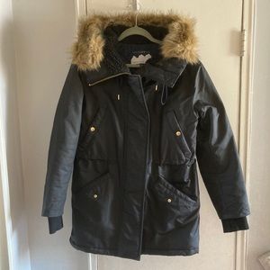 J. Crew Perfect Winter Parka Black
